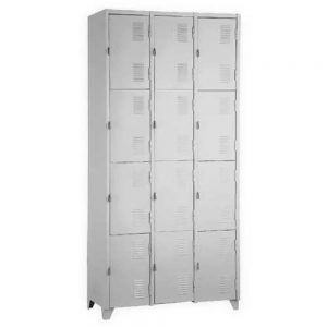 ROUPEIRO DE AÇO DE 12 PORTAS PEQUENAS