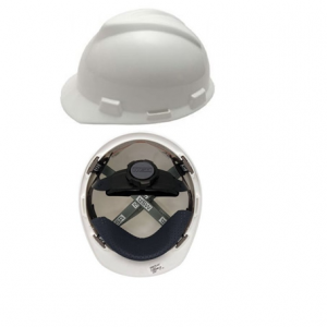 CAPACETE DE PROTEÇÃO M.S.A BRANCO CATRACA E JUGULAR.