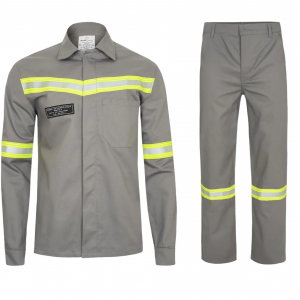 CONJUNTO  ELETRICISTA RISCO II NR10 COR CINZA