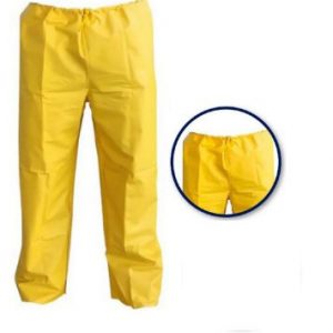 CALÇA DE PVC IMPERMEÁVEL SIMPLES AMARELA