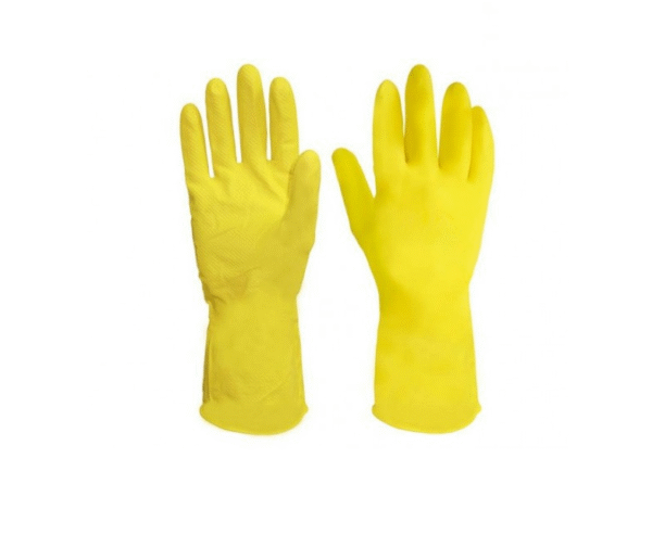 LUVA LATEX AMARELA MULTIUSO.