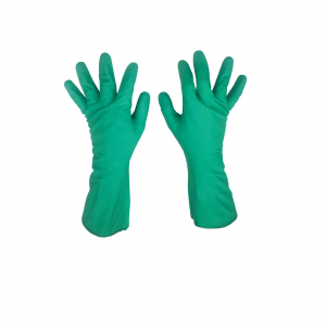 LUVA NITRÍLICA VERDE.