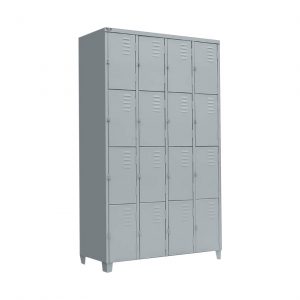 ROUPEIRO DE AÇO DE 16 PORTAS PEQUENAS