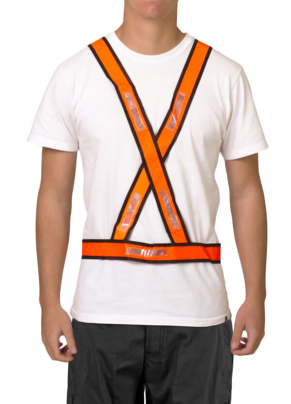 COLETE DE SINALIZAÇÃO EM X AMARELO. - Image 2
