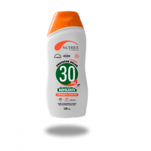 PROTETOR SOLAR FATOR 30 COM REPELENTE DE 120ML NUTRIEX.