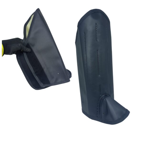 PERNEIRA DE COURO BIDIM 3 TALAS COM VELCRO. - Image 2
