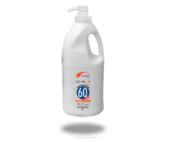 PROTETOR SOLAR FATOR 60 2L COM DOSADOR NUTRIEX.