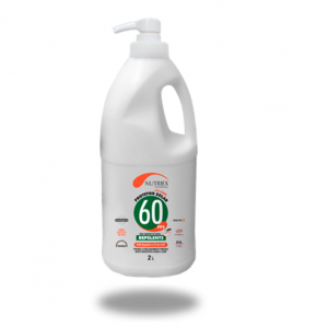 PROTETOR SOLAR FATOR 60 2L COM REPELENTE E DOSADOR NUTRIEX.