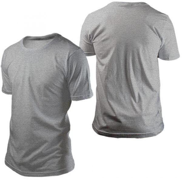 CAMISETA MALHA PV GOLA CARECA - CINZA MESCLA - Image 2