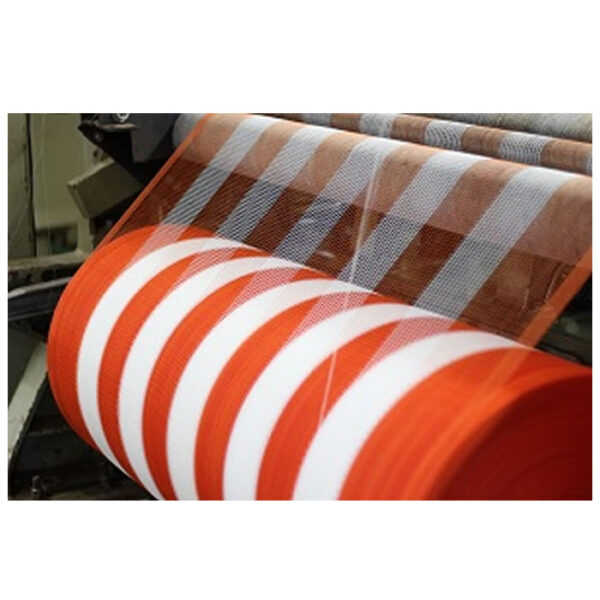 TELA DE PROTEÇÃO TAPUME LEVE LARANJA E BRANCA 1.20X50. - Image 2