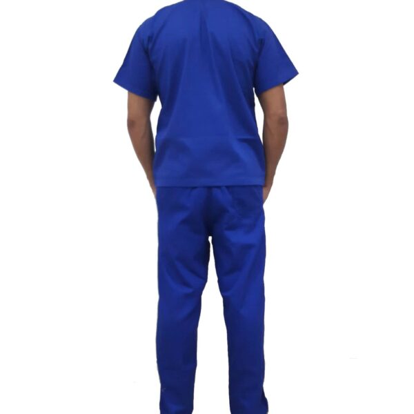 UNIFORME DE BRIM LEVE COR AZUL ROYAL MANGA CURTA - Image 4