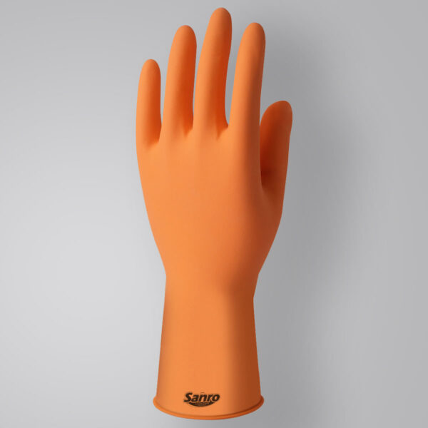 LUVA LÁTEX SANRO PLUS LARANJA. - Image 3